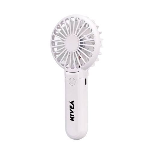 ROTO - Rechargeable Handheld Fan with Foldable Desk Stand - White 