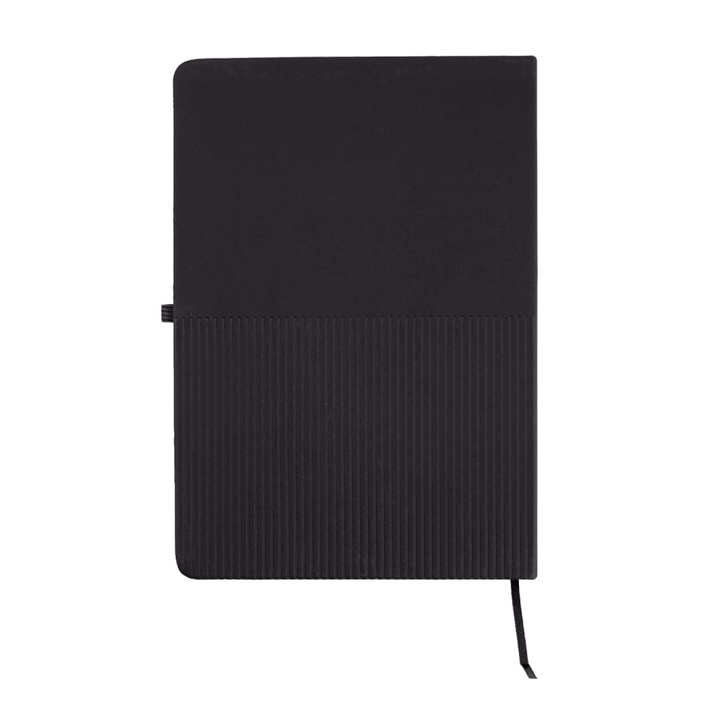 RIPPLE - Giftology A5 Hard Cover Notebook with Metal Plate - Black