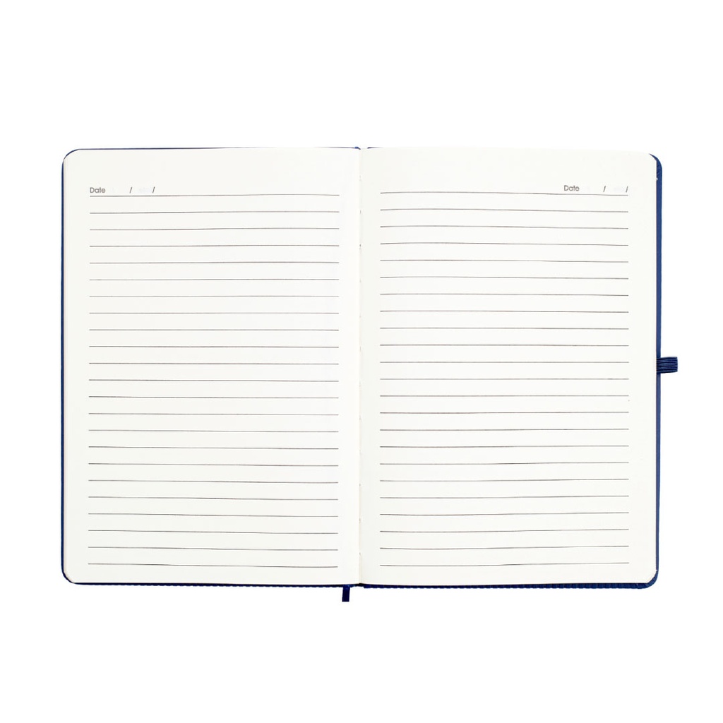 RIPPLE - Giftology A5 Hard Cover Notebook with Metal Plate - Navy Blue