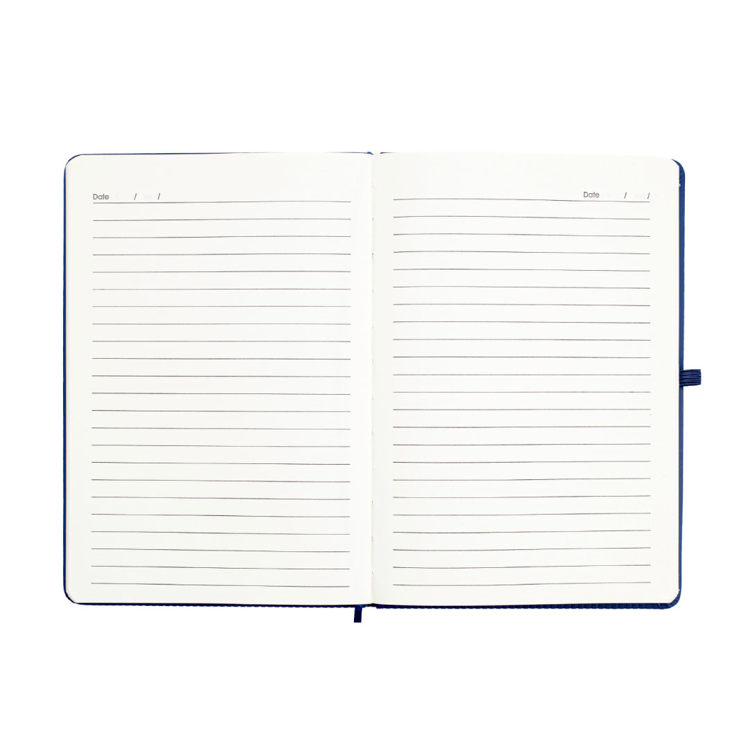 RIPPLE - Giftology A5 Hard Cover Notebook - Navy Blue