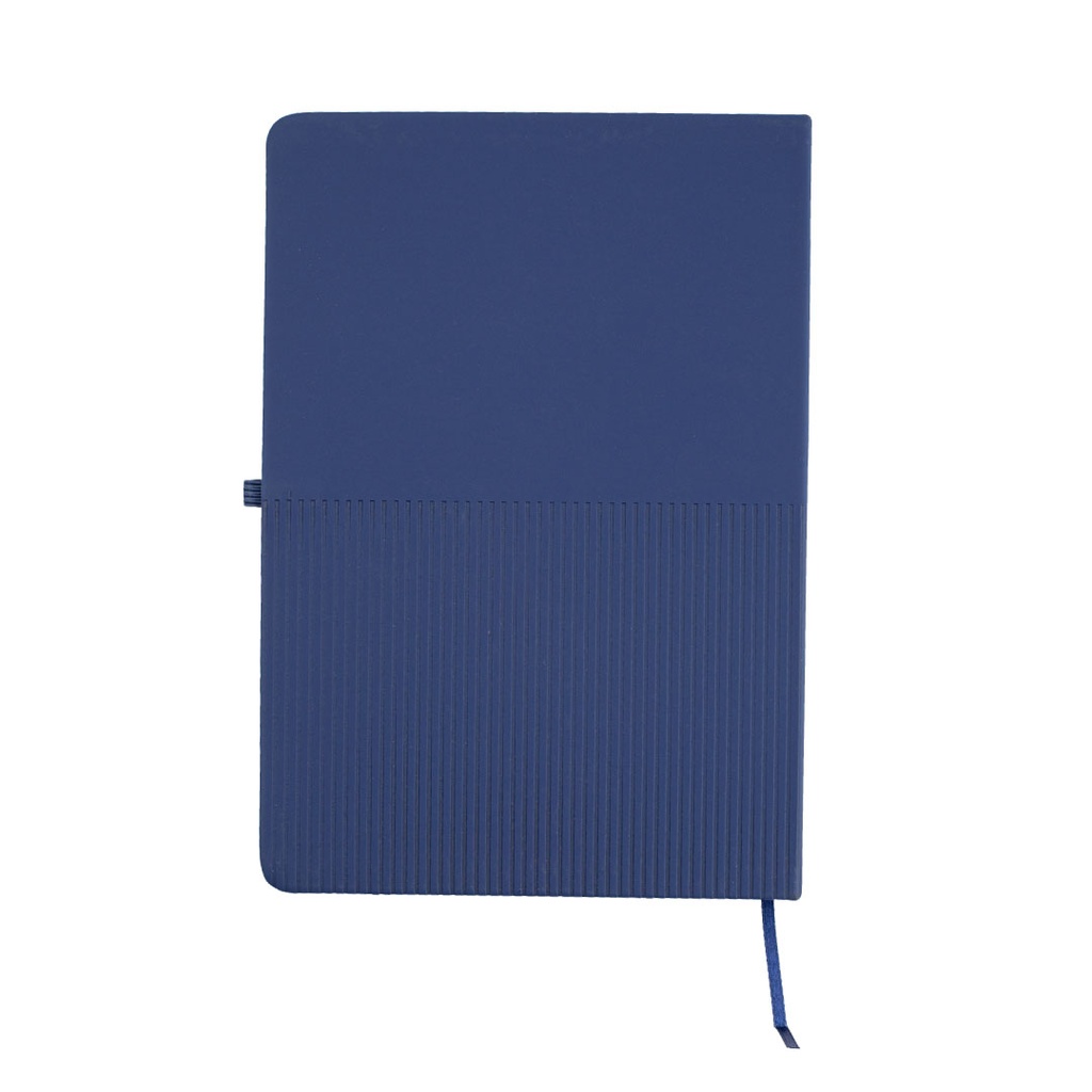 RIPPLE - Giftology A5 Hard Cover Notebook with Metal Plate - Navy Blue