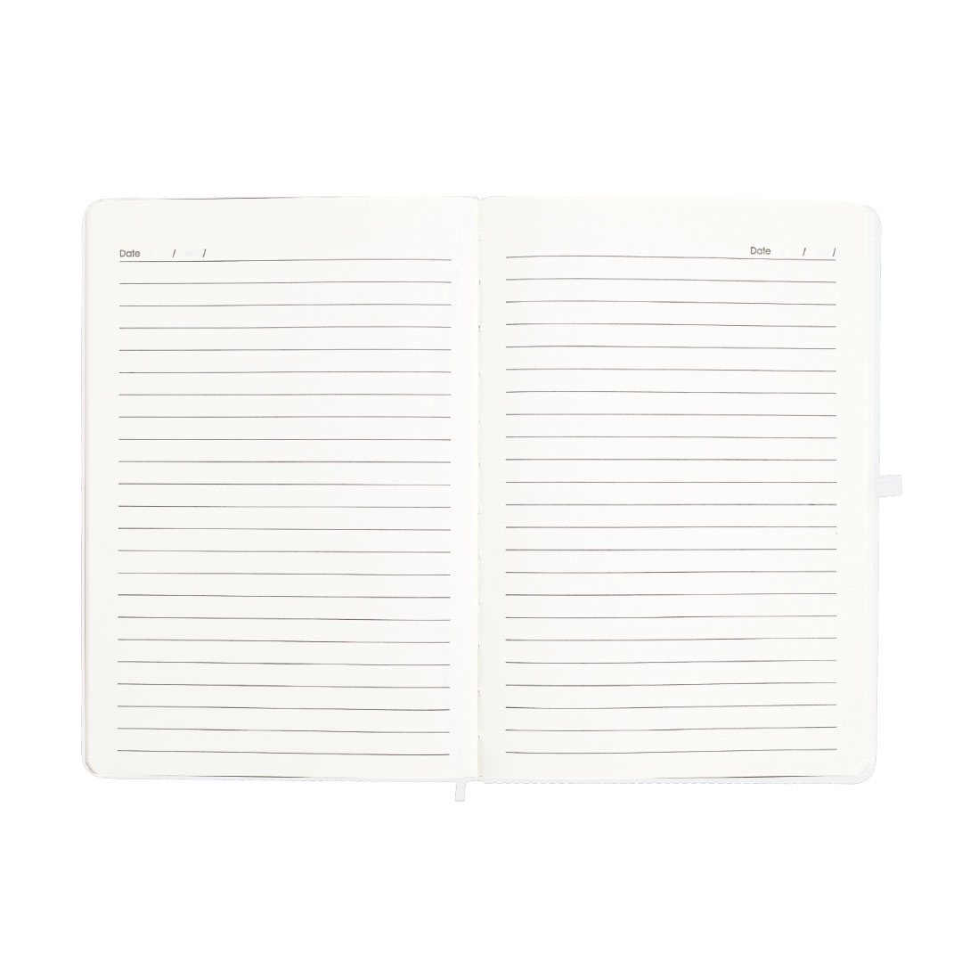 RIPPLE - Giftology A5 Hard Cover Notebook - White