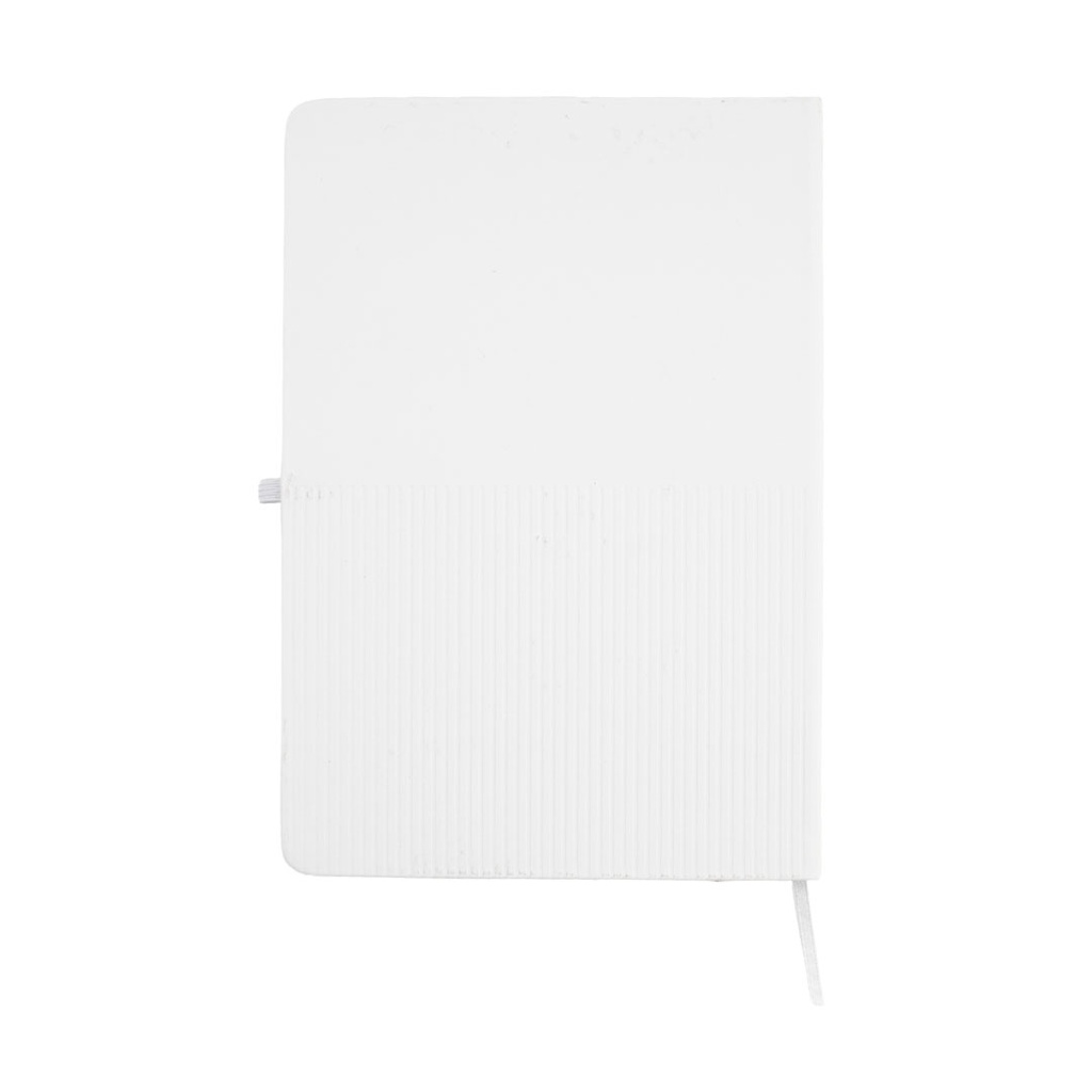 RIPPLE - Giftology A5 Hard Cover Notebook with Metal Plate - White