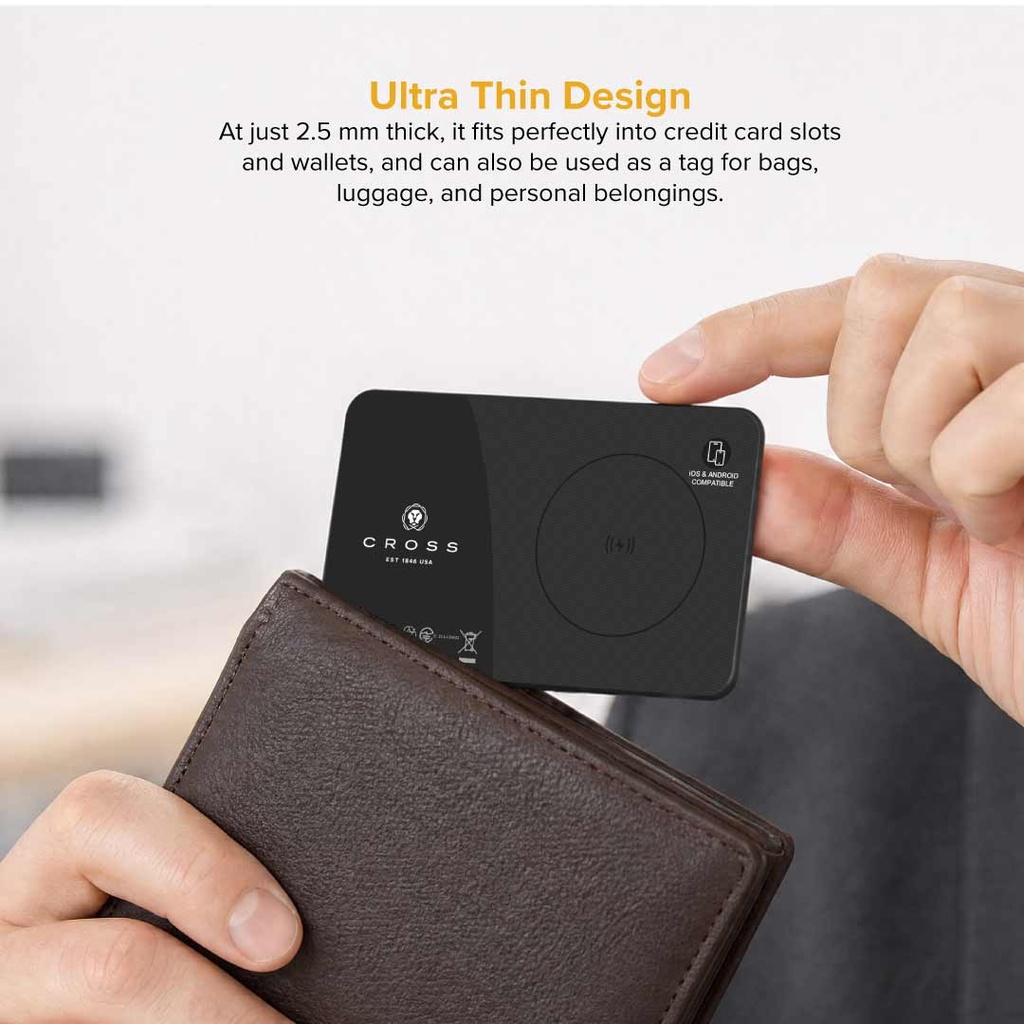 CROSS® Dual Find My Card Tag - Black