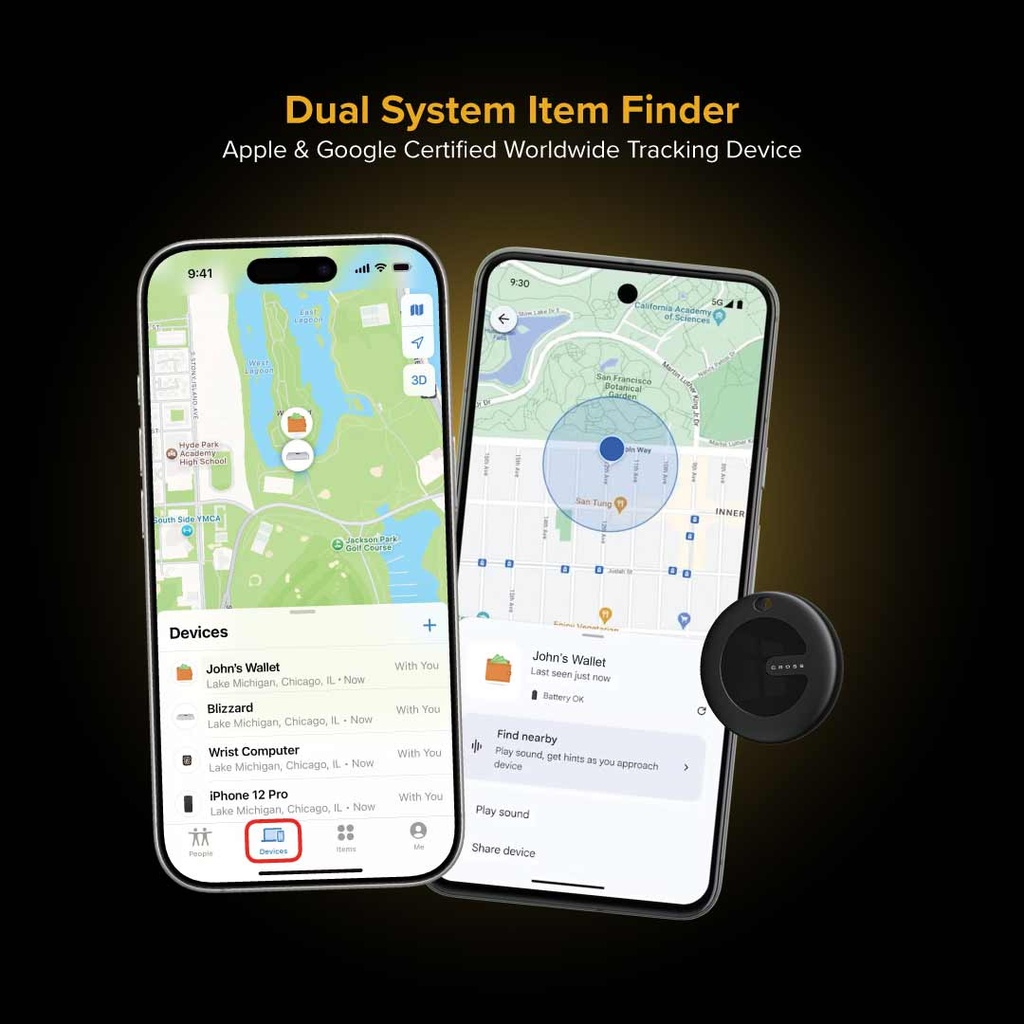 CROSS® Dual Find My Tag - Black