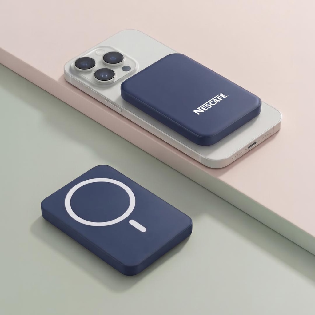 Maglite 5K - 5000 mAh Magnetic Wireless Power Bank - Navy Blue
