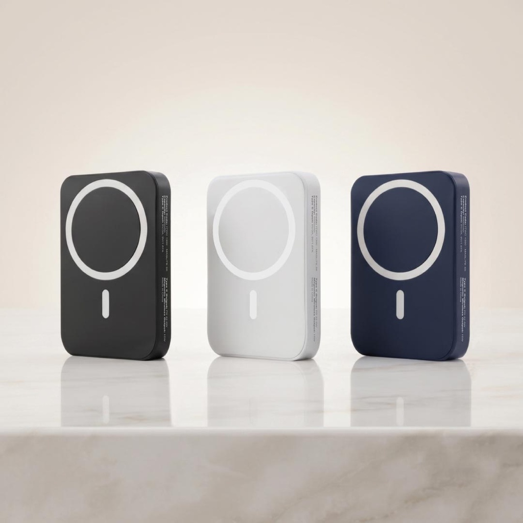 Maglite 5K - 5000 mAh Magnetic Wireless Power Bank - White 