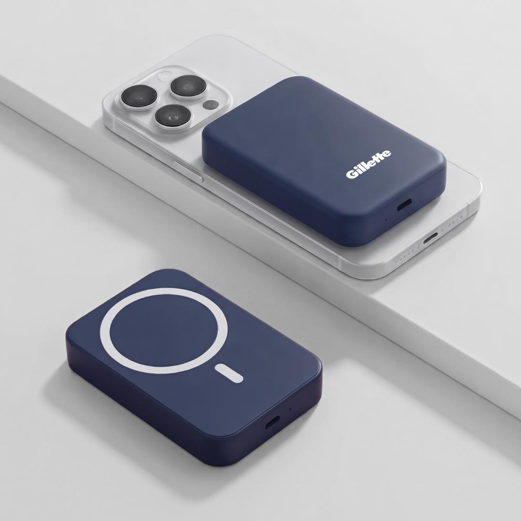 Maglite 10K - 10000 mAh Magnetic Wireless Power Bank - Navy Blue