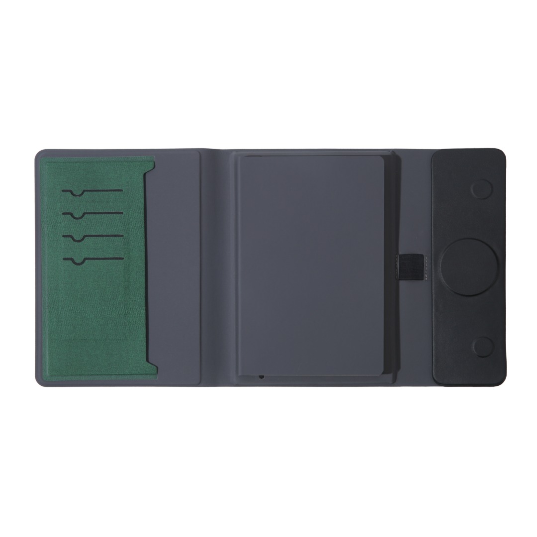 BERGMUND - Santhome 10000mAh Magnetic 15W Magsafe Wireless Power Bank Folder - Green 3