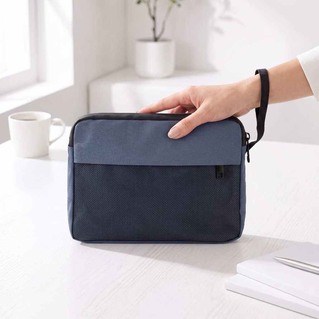 CORBY - Giftology Waterproof Beauty Bag - Navy Blue 