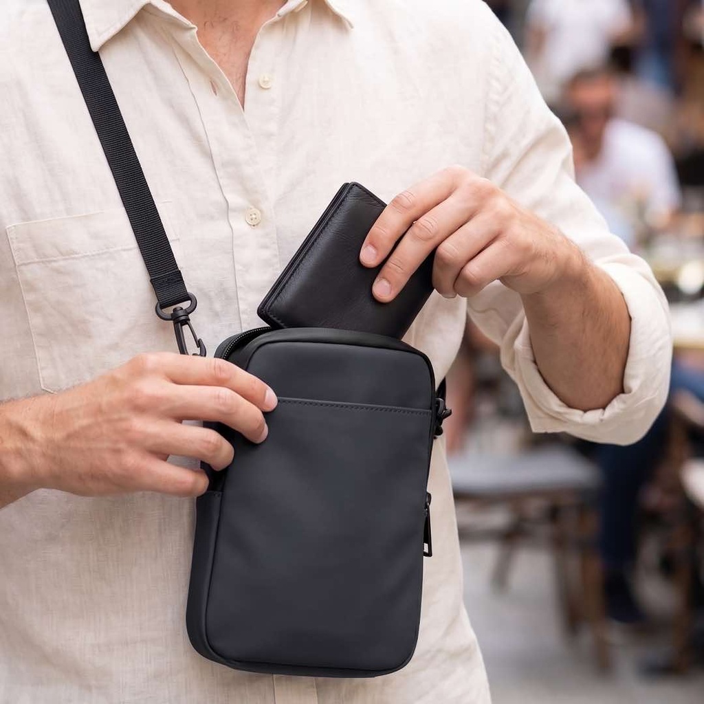 UPTON - Giftology Crossbody Travel Bag - Black