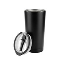 MARBELLA - Hans Larsen Double Wall Tumbler with Lid 600 ml - Black 