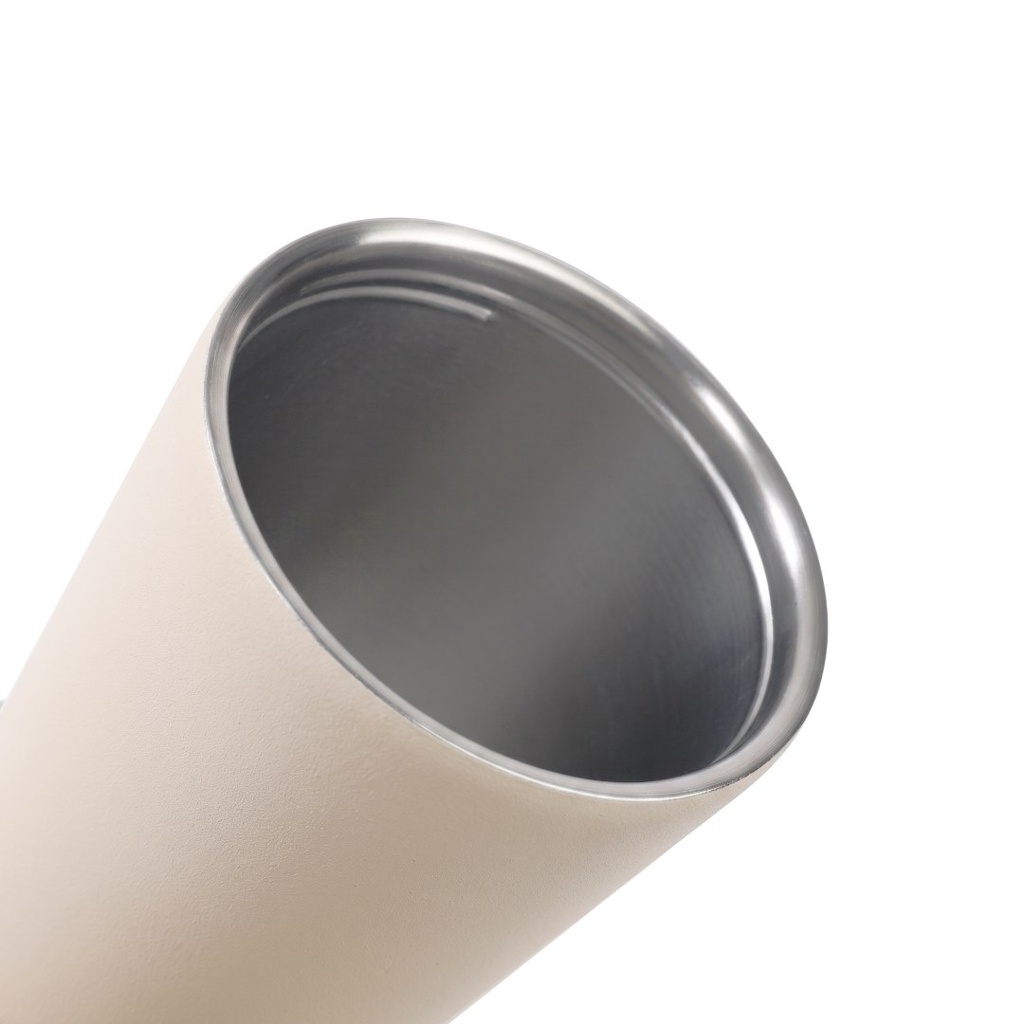 MARBELLA - Hans Larsen Double Wall Tumbler with Sip Lid 600 ml - Sand