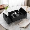 WESAL - Hans Larsen Dallah Nano Gift Set with 2 Cava Cups - Black / Chrome 