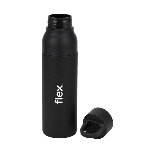 RHODES - Hans Larsen Double Wall Bottle with Push Lid  550 ml - Black 
