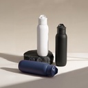 TOLEDO - Hans Larsen Double Wall Bottle with Straw  600 ml - Navy Blue