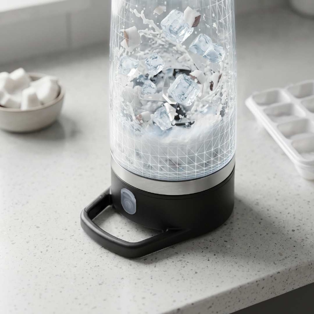 VitaJet - Hans Larsen Insulated Flip Portable Blender 600ml - Black