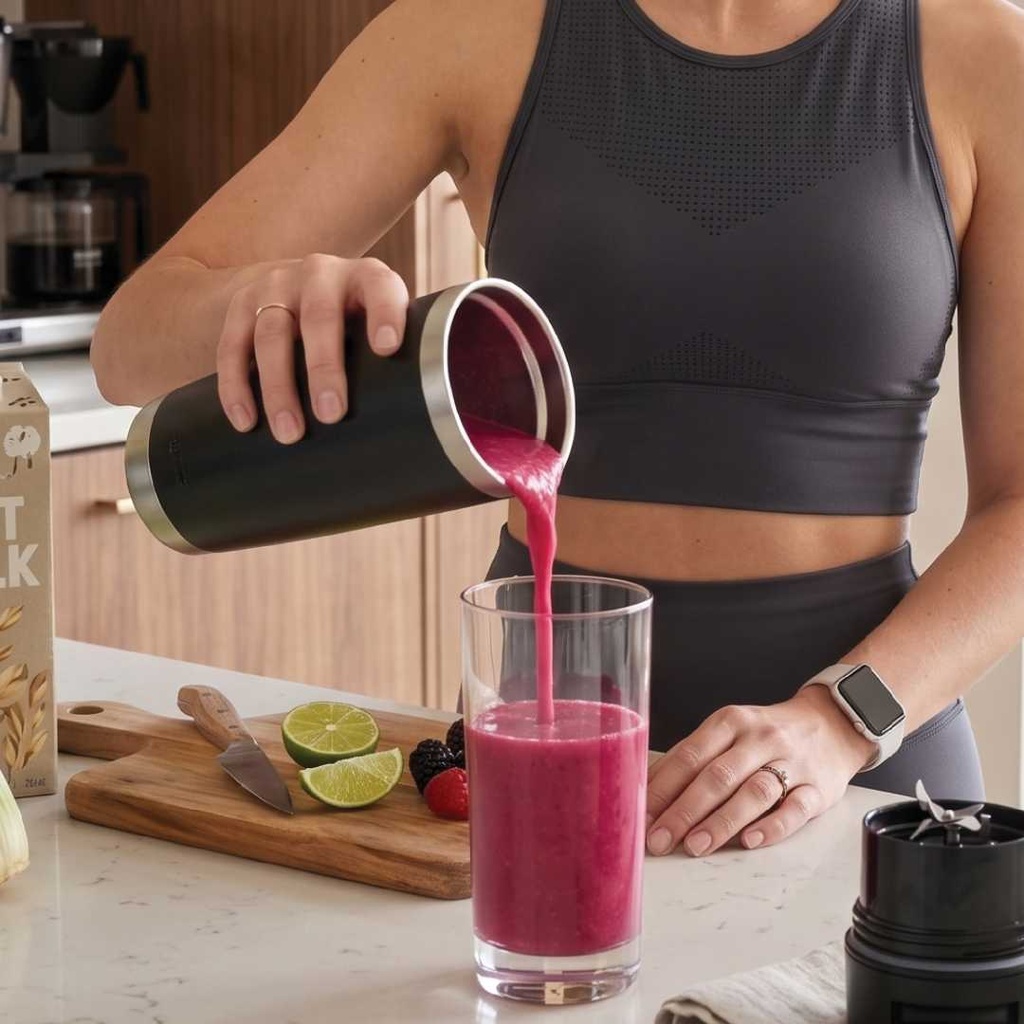 VitaJet - Hans Larsen Insulated Flip Portable Blender 600ml - Black