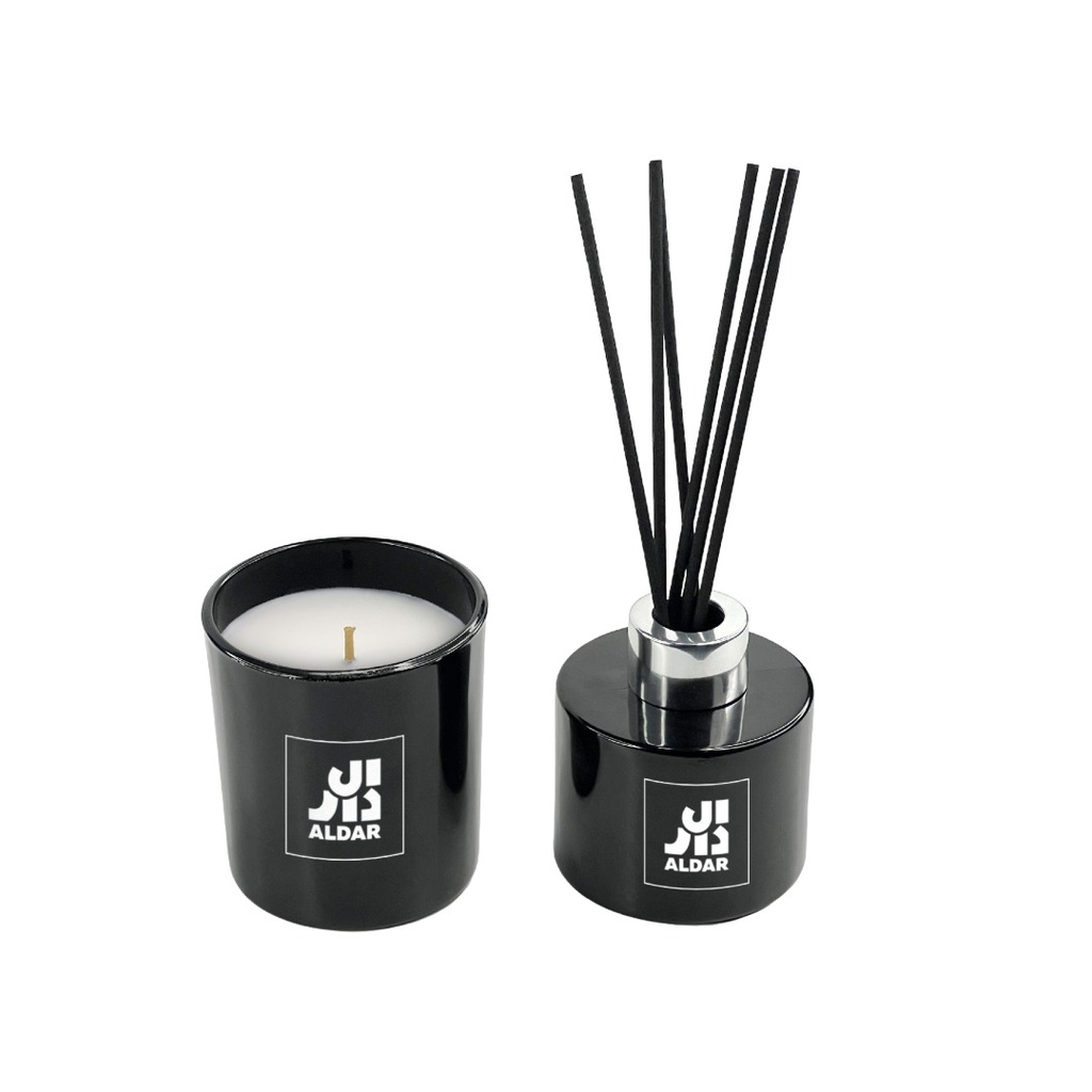 PROVENCE - Arabian Oud Scented Candle and Diffuser Set - Black