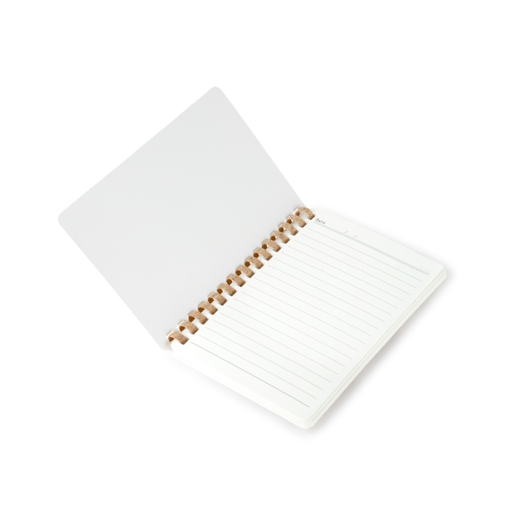 CORDOBA - eco-neutral Cork Spiral Notebook - Ivory
