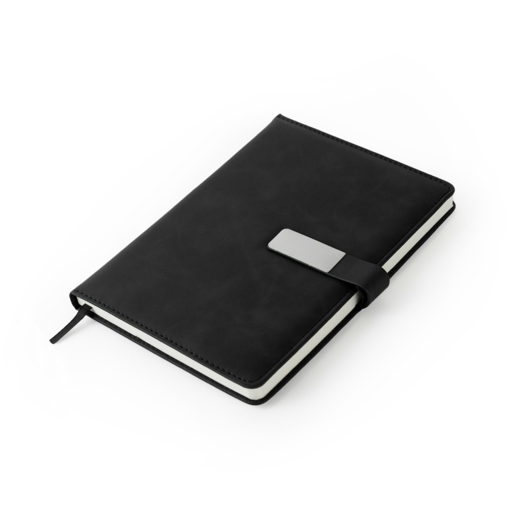 WINDSOR - Giftology A5 PU Magnet Closure Notebook - Black