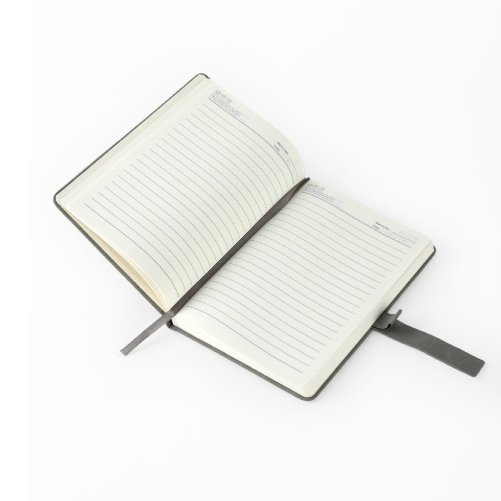 WINDSOR - Giftology A5 PU Magnet Closure Notebook - Grey