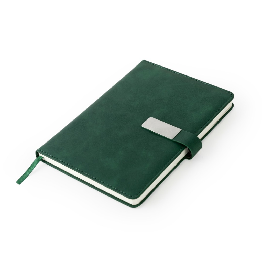 WINDSOR - Giftology A5 PU Magnet Closure Notebook - Green