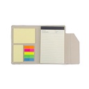 CARLO - Giftology Notepad with Pen and Sticky Note - Grey