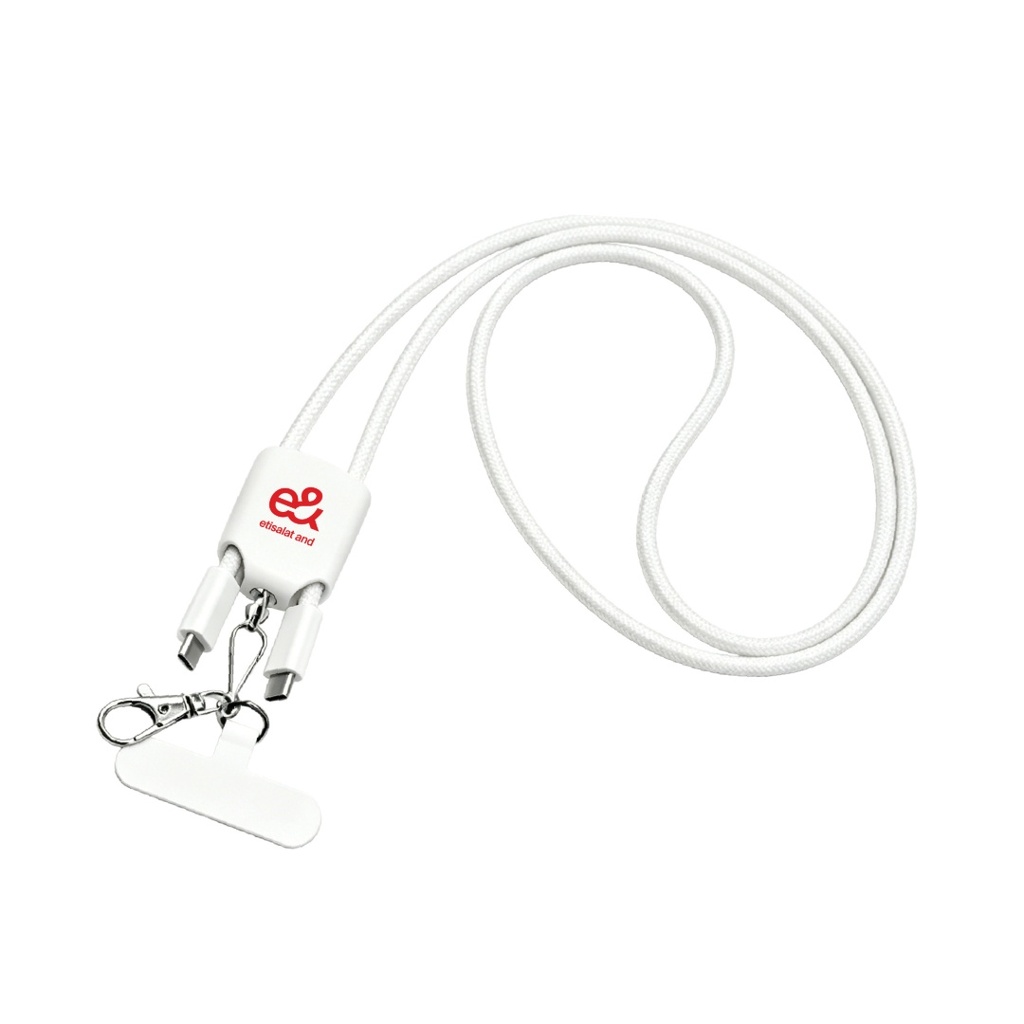 AXON - Giftology USB Type-C Lanyard Cable - White