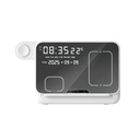 FAROS @memorii 5 in 1 Wireless Fast Charging Station with Display Clock - White
