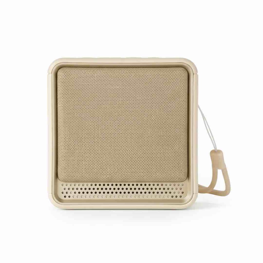 FELIX - @memorii Portable Wireless Speaker - Beige / Gold