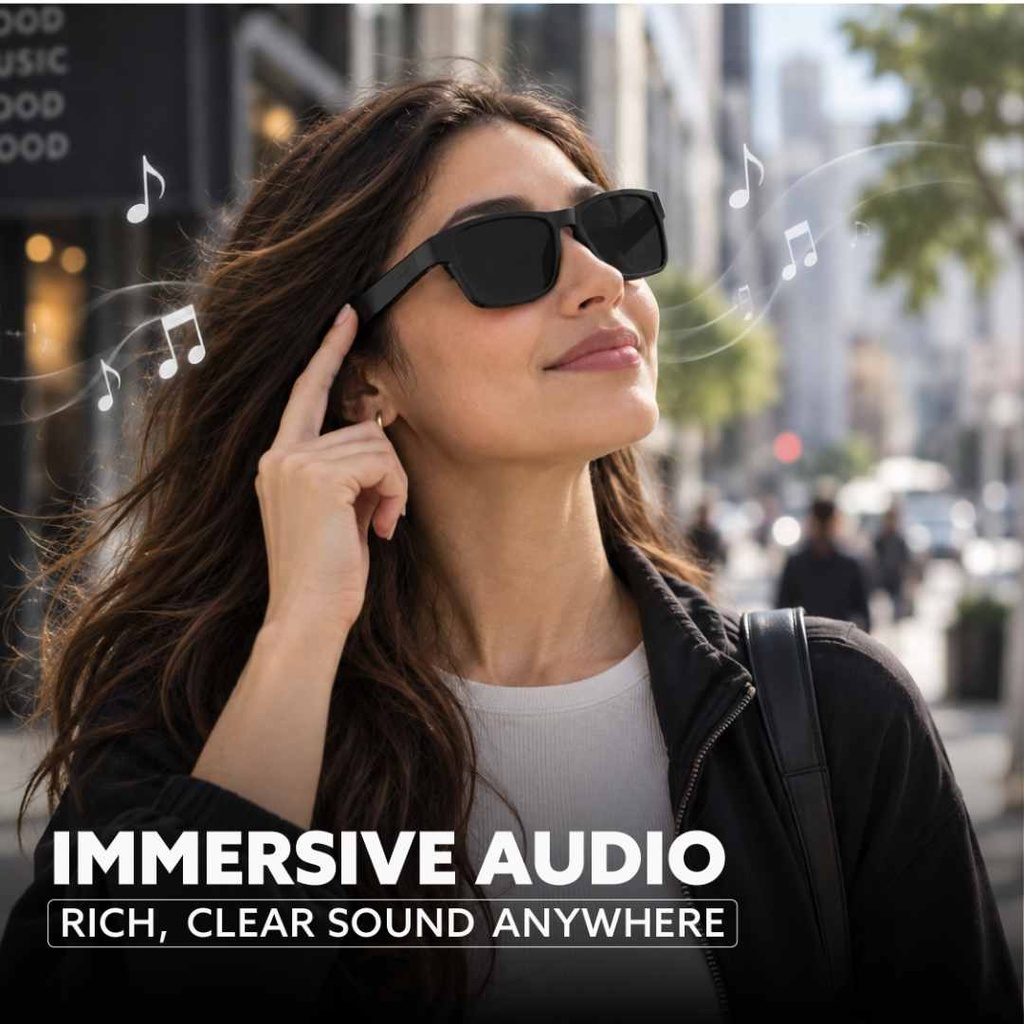 @memorii AI Translation Smart Glass - Black