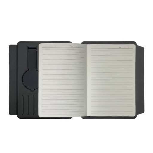SOLAIS - Santhome Recycled 10000 mAh Power Bank and 15W Magsafe Smart A5 Organizer  - Black 