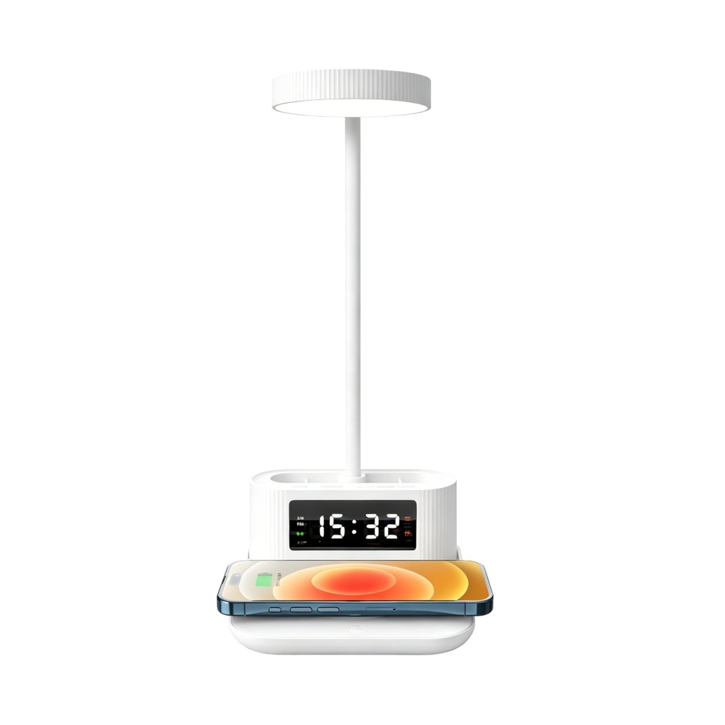 VELTRIX - Giftology 6-in-1 Multifunctional Desk Lamp - White