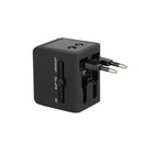 SERRI AC - Giftology Travel Adapter with Type C Compatibility - Black 
