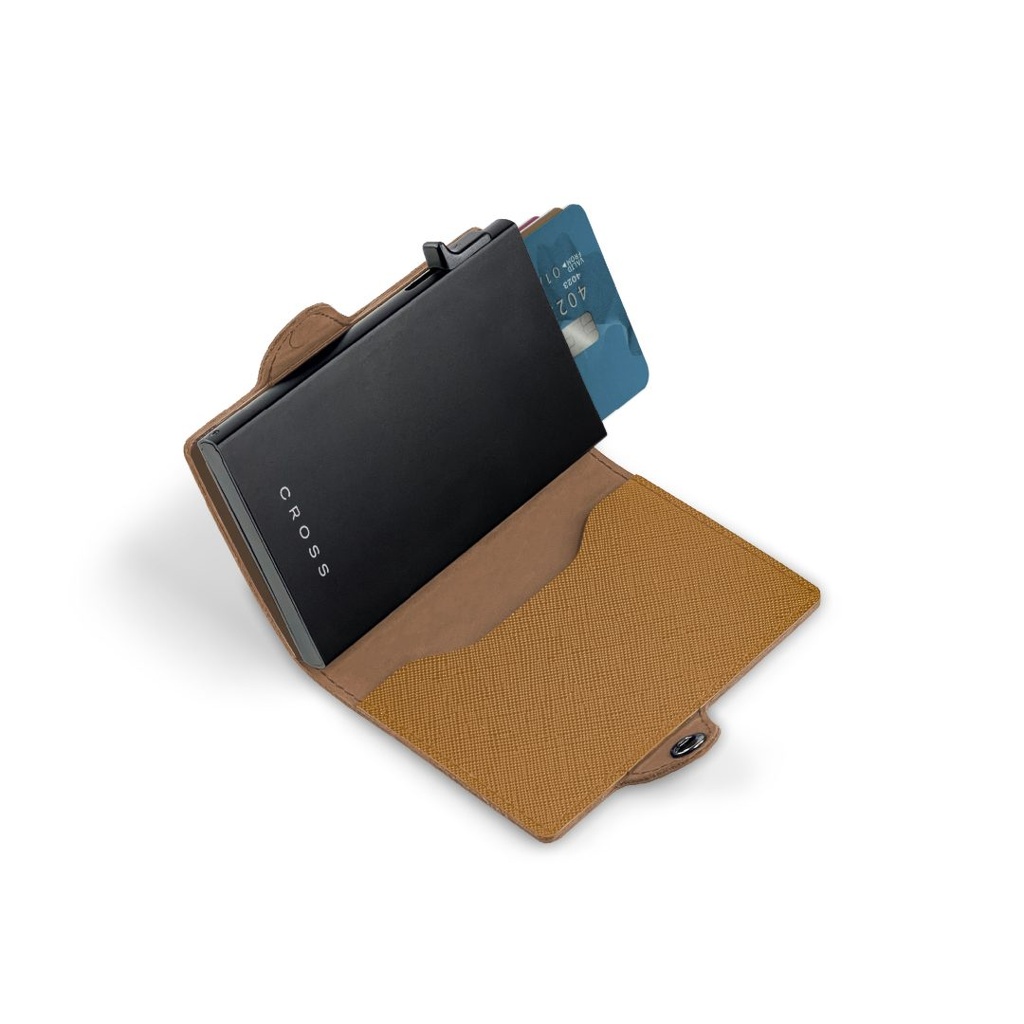 CROSS RFID Card Holder Wallet - Mocha