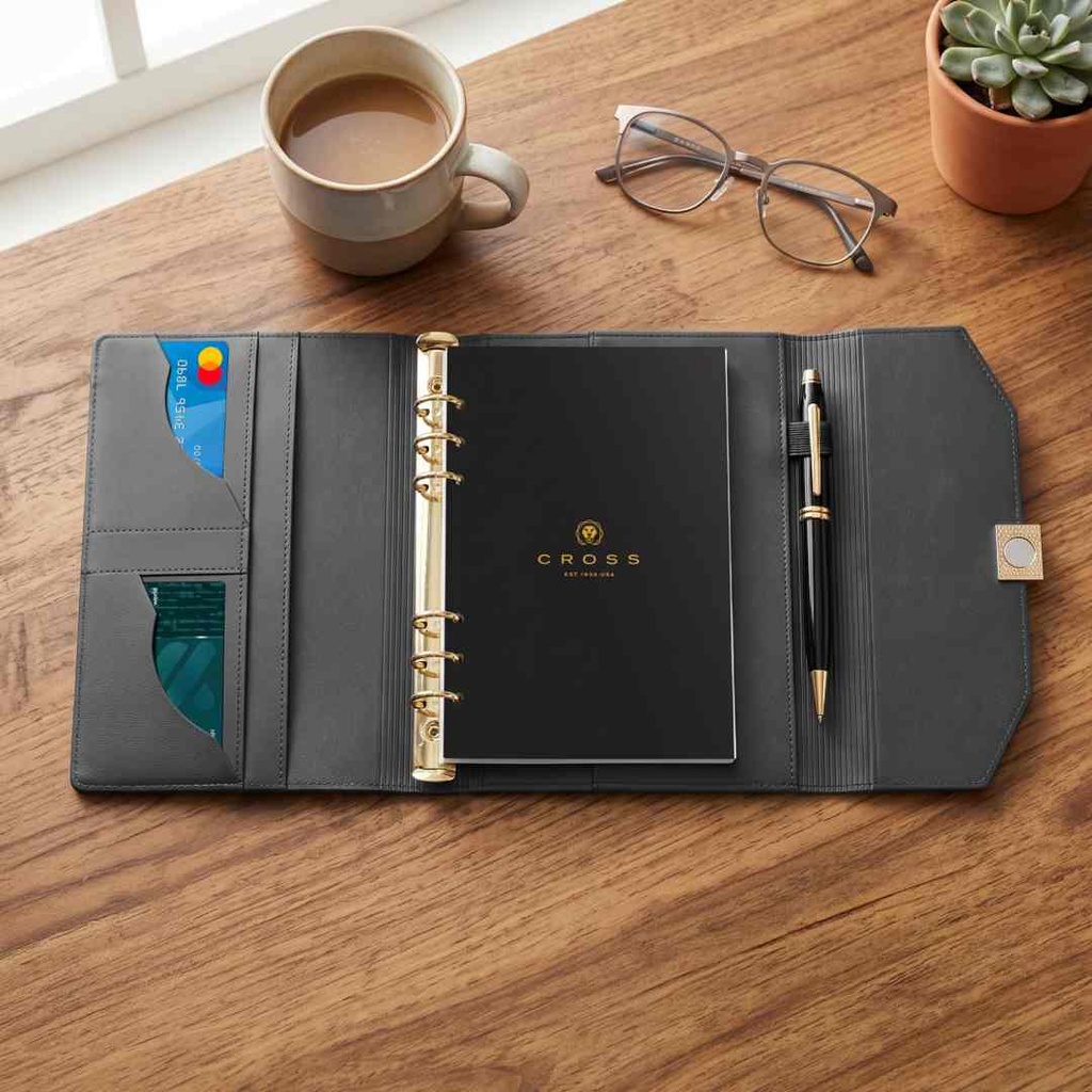 Cross® A5 Folio Organizer With Ring Binder - Black