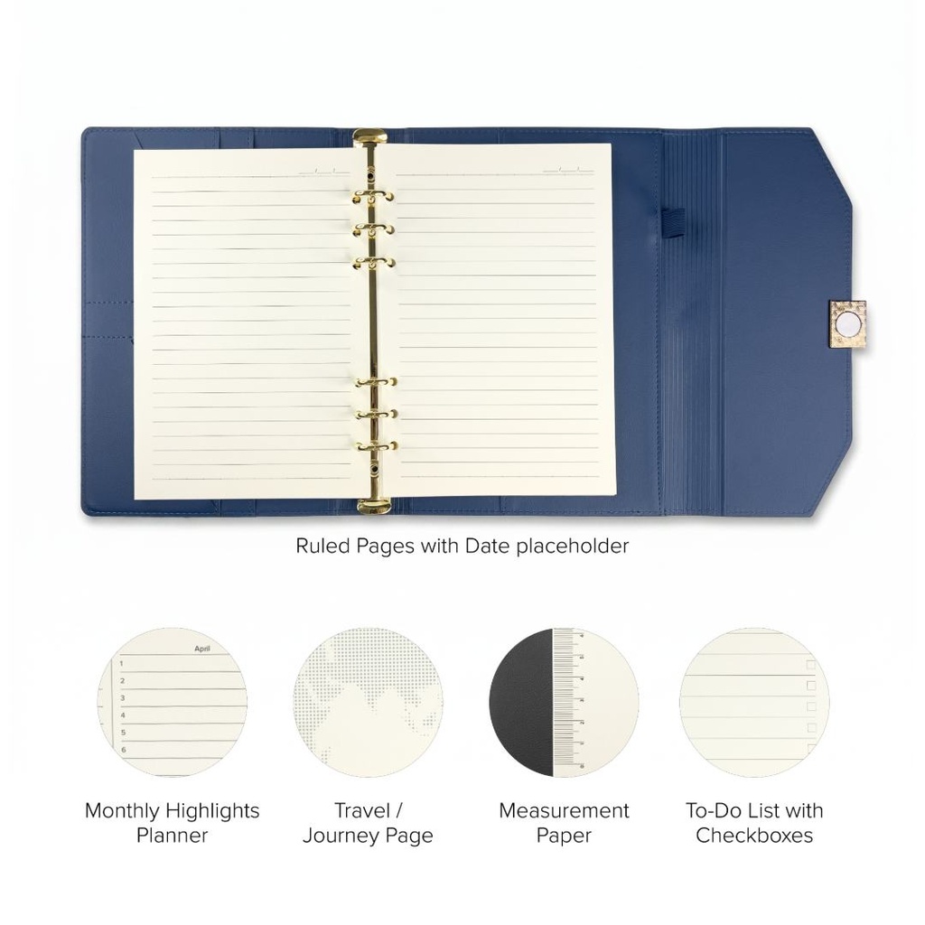 Cross® A5 Folio Organizer With Ring Binder - Navy Blue