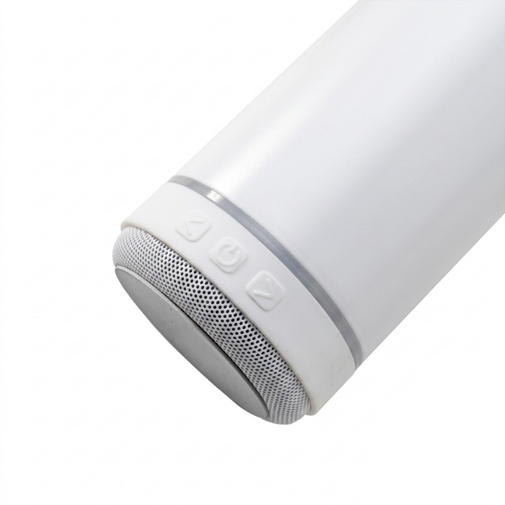 DEXOS - Giftology Double Wall Vacuum Bottle with 3W Speaker - 500 ml - White