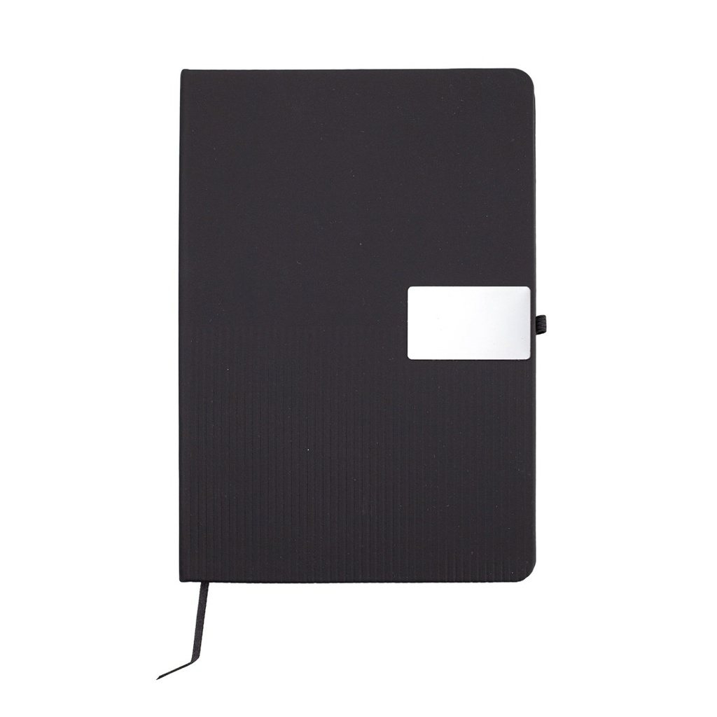 RIPPLE SET - Giftology Set of Notebook and Pen - Black