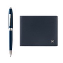 Cross Coventry Ballpoint Pen with Leather Wallet - Blue