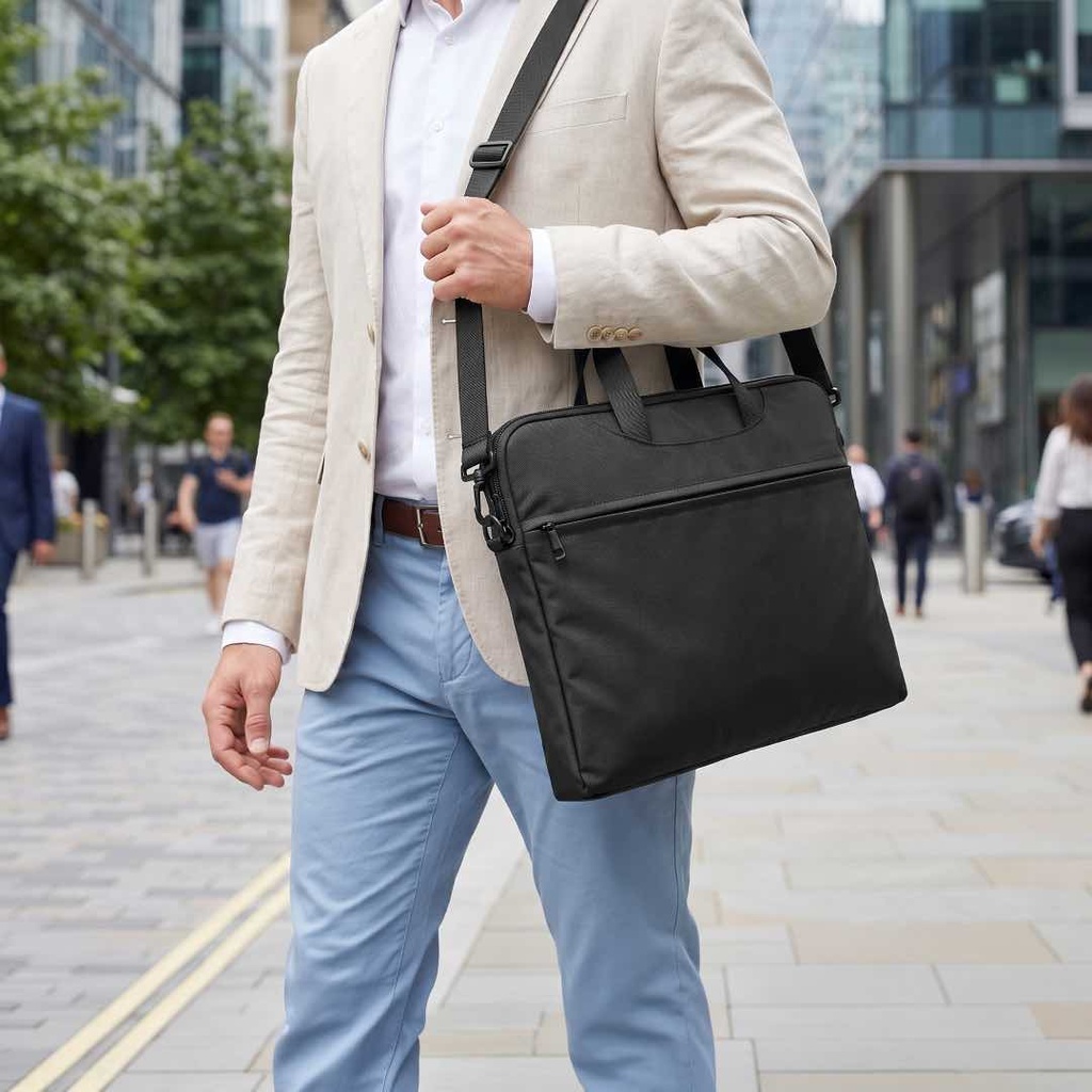 EDMONTON - Giftology 15" Laptop Bag - Black 