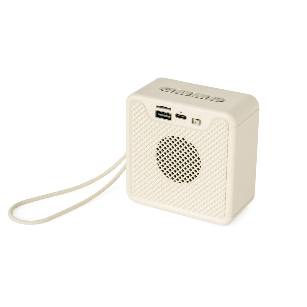 FELIX - @memorii Portable Wireless Speaker - Beige / Gold 