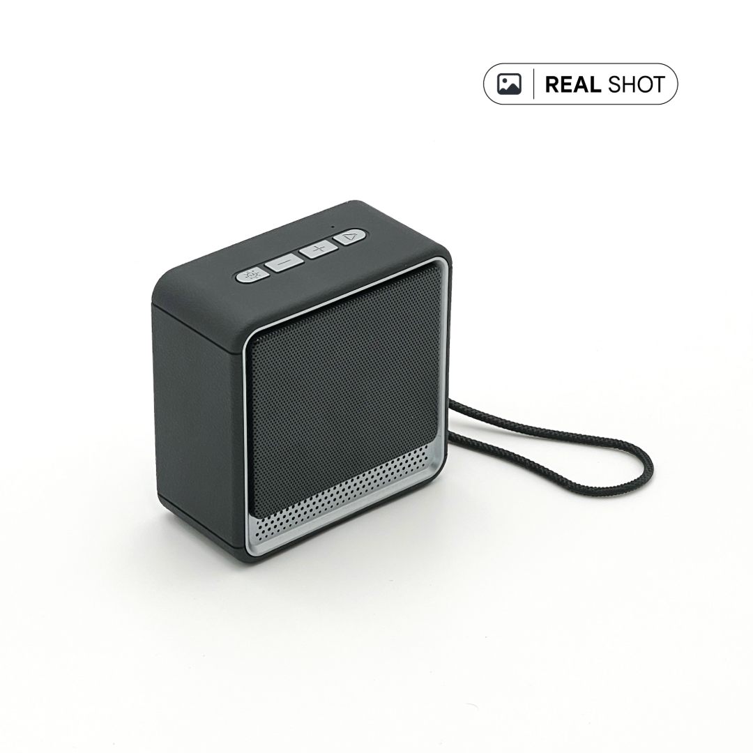 FELIX - @memorii Portable Wireless Speaker - Black / Silver 
