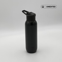 TOLEDO - Hans Larsen Double Wall Bottle with Straw  600 ml - Black 