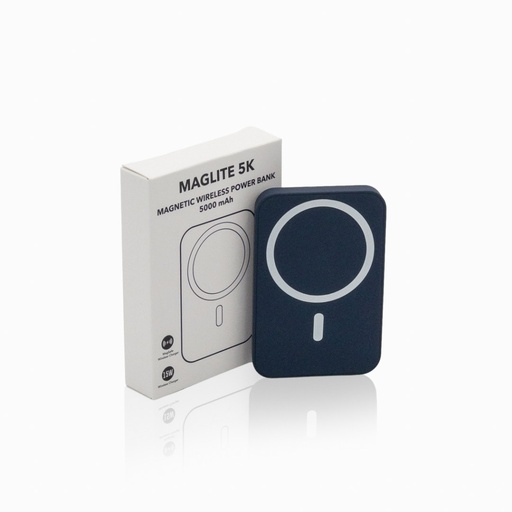 Maglite 5K - 5000 mAh Magnetic Wireless Power Bank - Navy Blue 