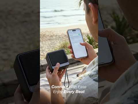 FELIX - @memorii Portable Wireless Speaker - Black / Silver 