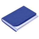 Brushed Metal Cardholder With PU Covering Blue