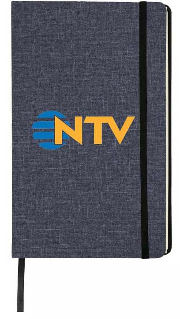 Giftology A5 Fabric cover Notebook (Navy Blue)