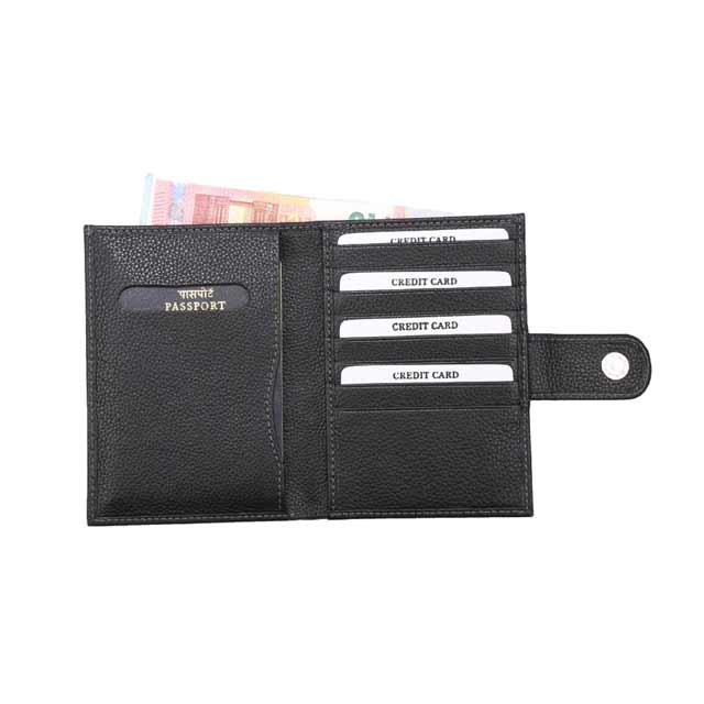 SANTHOME Genuine Leather Passport Cover - No Box